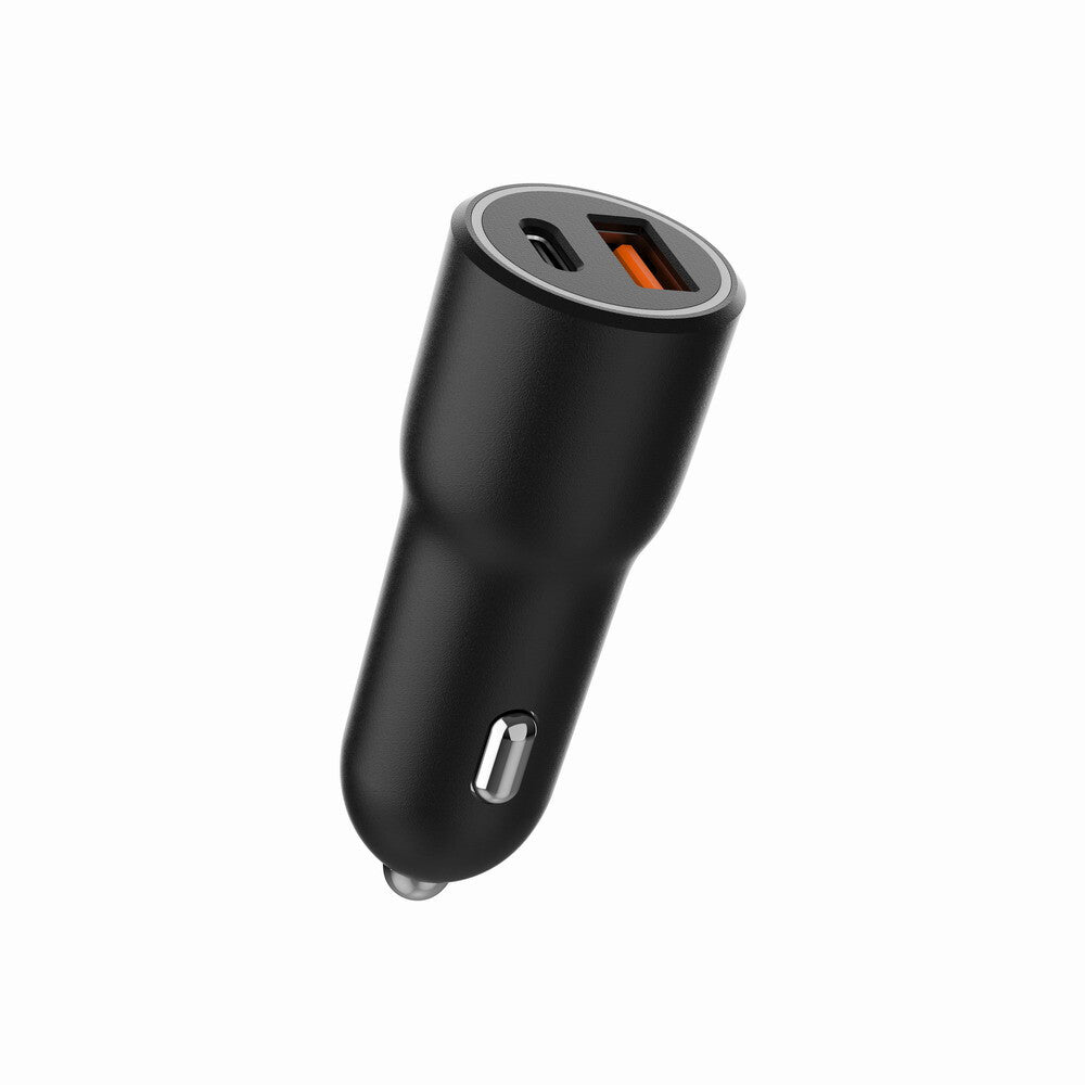Gembird TA-UC-AC2PDQC38-CAR-01 oplader til mobil enhed Universel Sort Cigartænder Hurtig opladning Automatisk