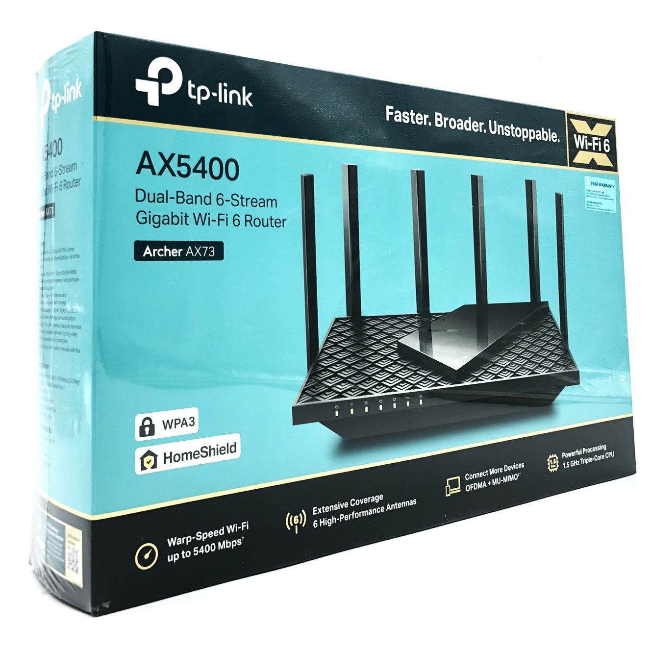 TP-Link Archer AX73 Trådløs router Desktop