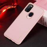 Dux Ducis Yolo elegant kuffert lavet af blødt TPU og PU læder til Samsung Galaxy M30s pink