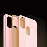 Dux Ducis Yolo elegant kuffert lavet af blødt TPU og PU læder til Samsung Galaxy M30s pink