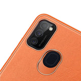 Dux Ducis Yolo elegant kuffert lavet af blødt TPU og PU læder til Samsung Galaxy M30s orange