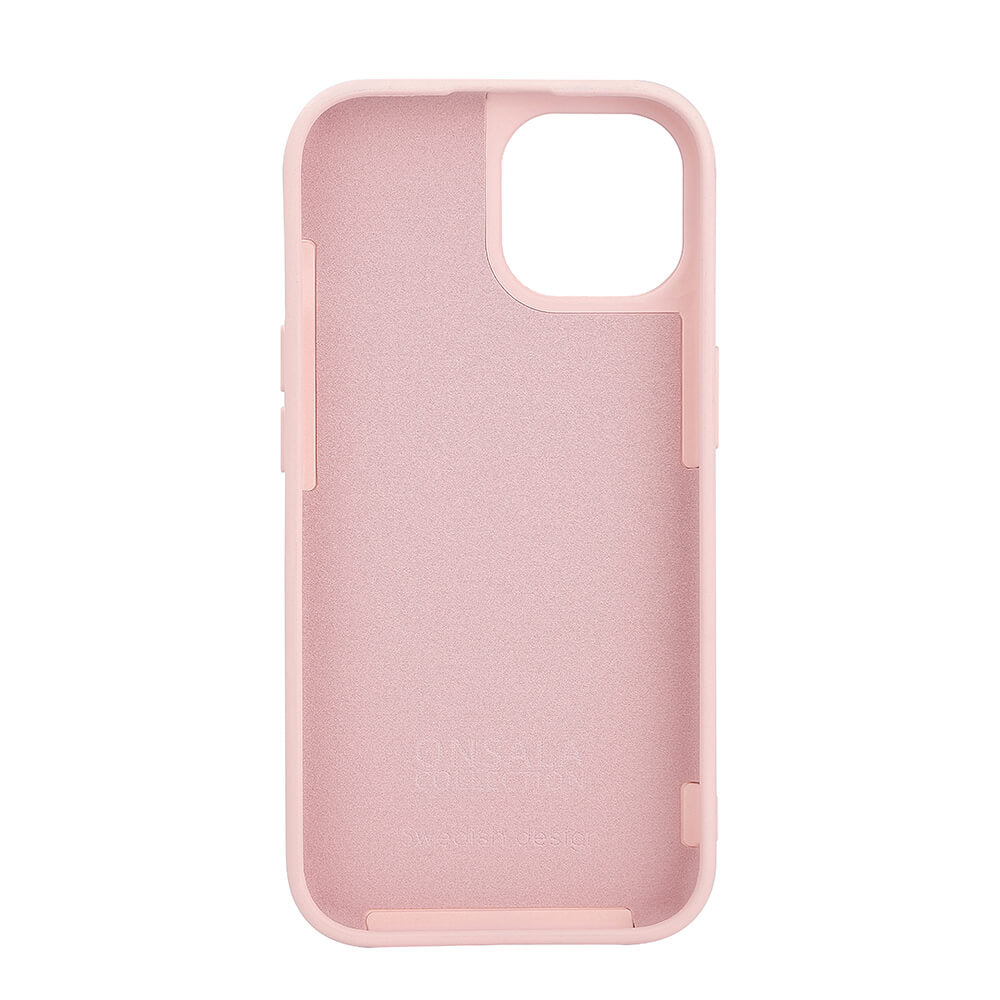 ONSALA Back Sil Touch Recycled MagSerie iPhone 15 Chalk Pink