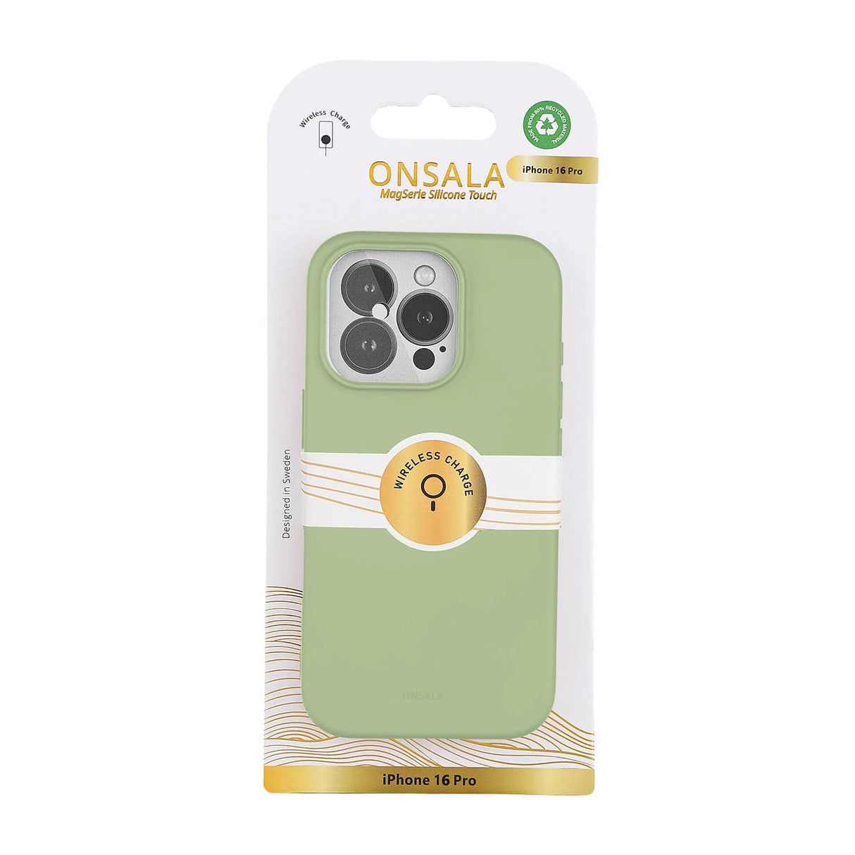 Mobilcover med Silikone Feel Lime - iPhone 16 Pro