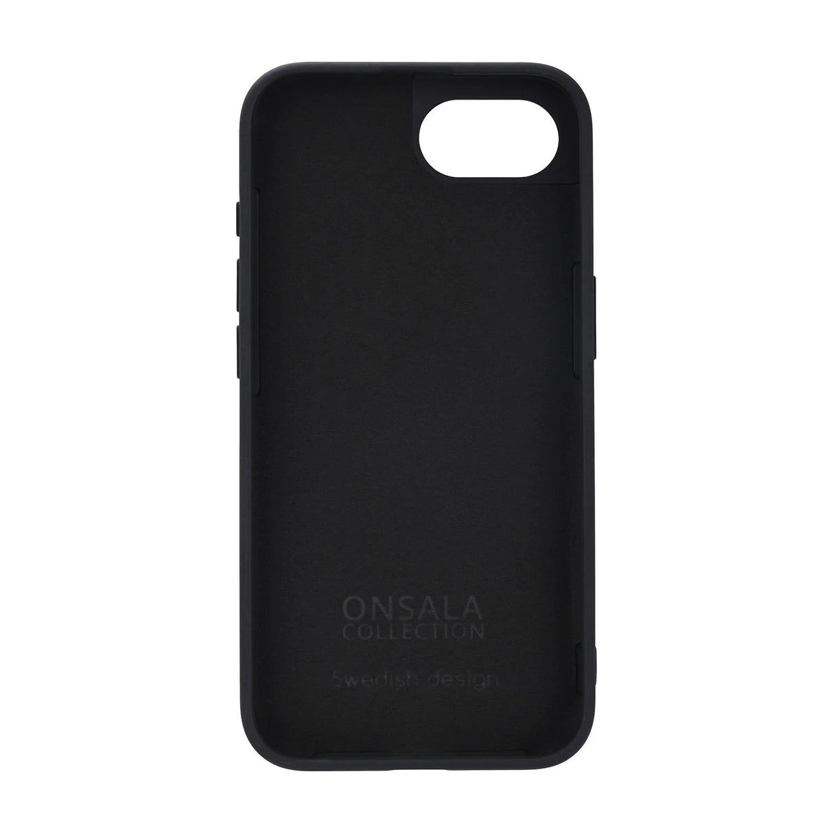 Onsala Mobilcover iPhone 16e Silikoneffekt Genanvendt Sort