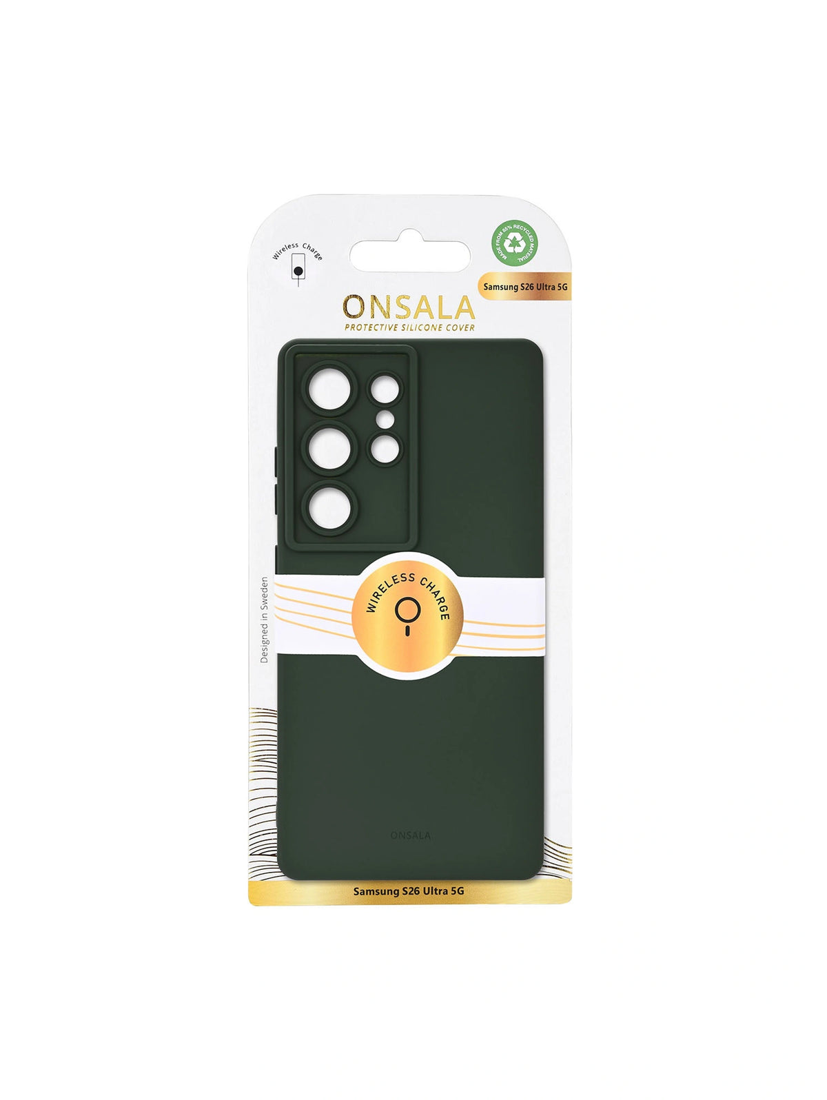 Cover med Silikone Feel Olive Green - Samsung Galaxy S26 Ultra