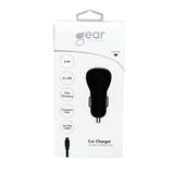 Gear Lader 12/24 V 2x Usb 2,4 A + Micro Usb Kabel 1.0m Sort