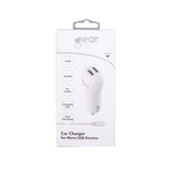 Gear Lader 12/24 V 2x Usb 2,4 A + Micro Usb Rund Kabel 1.0m Hvid