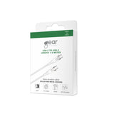Gear Kevlar Cable Pro Usb C To Usb C 2.0 1.5m Kevlar Cable With Metalhousing White