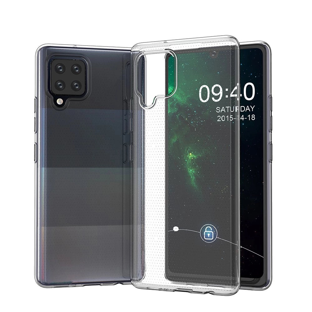 Ultra Clear 0,5 mm Gel TPU Cover til Samsung Galaxy A12 / Galaxy M12 gennemsigtige