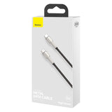 Baseus Cafule Series Metal Data USB-C / USB-C PD QC SCP 100W 5A 2 m kabel - sort