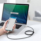 Baseus Cafule Series Metal Data USB-C / USB-C PD QC SCP 100W 5A 2 m kabel - sort