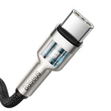 Baseus Cafule Series Metal Data USB-C / USB-C PD QC SCP 100W 5A 2 m kabel - sort