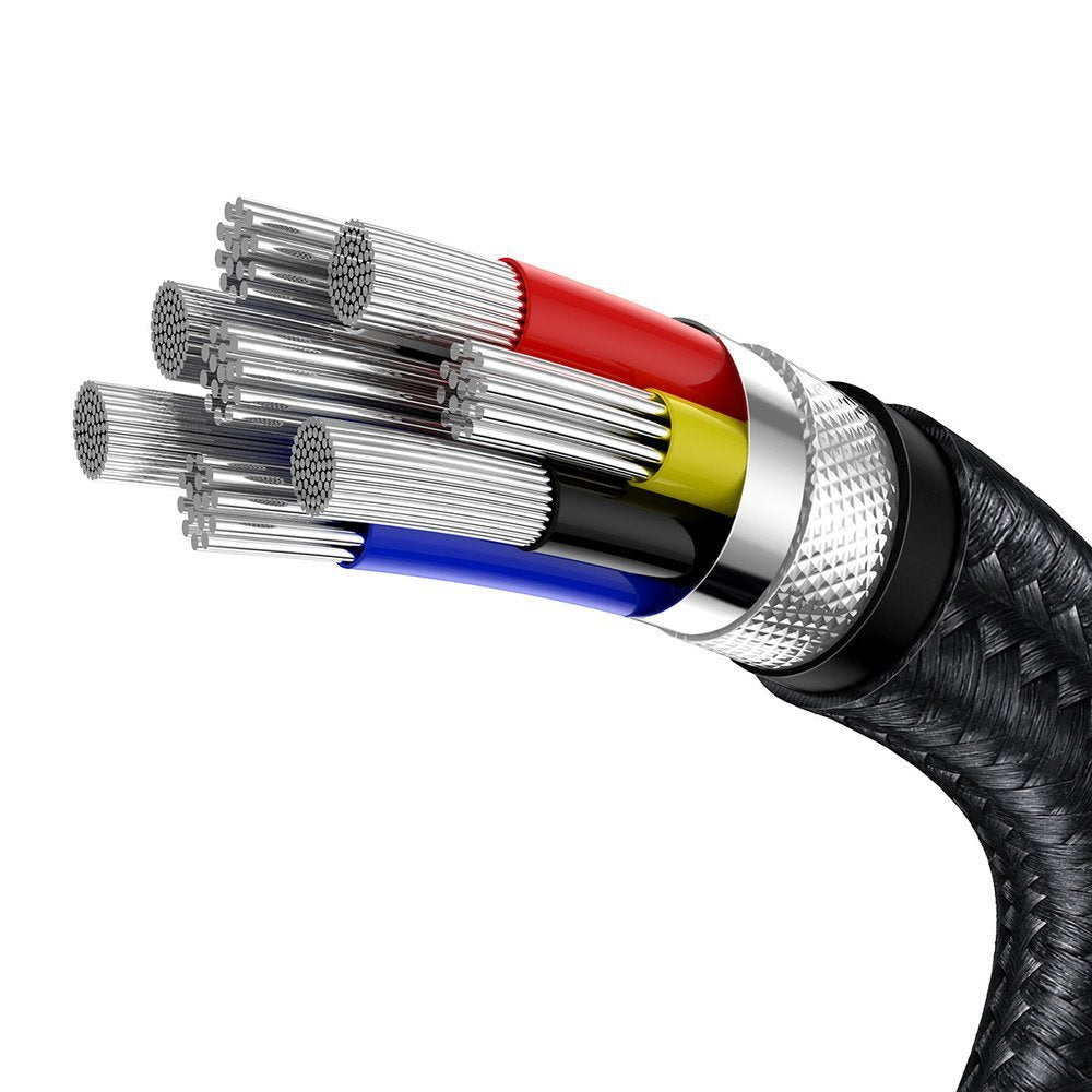 Baseus Cafule Series Metal Data USB-C / USB-C PD QC SCP 100W 5A 2 m kabel - sort