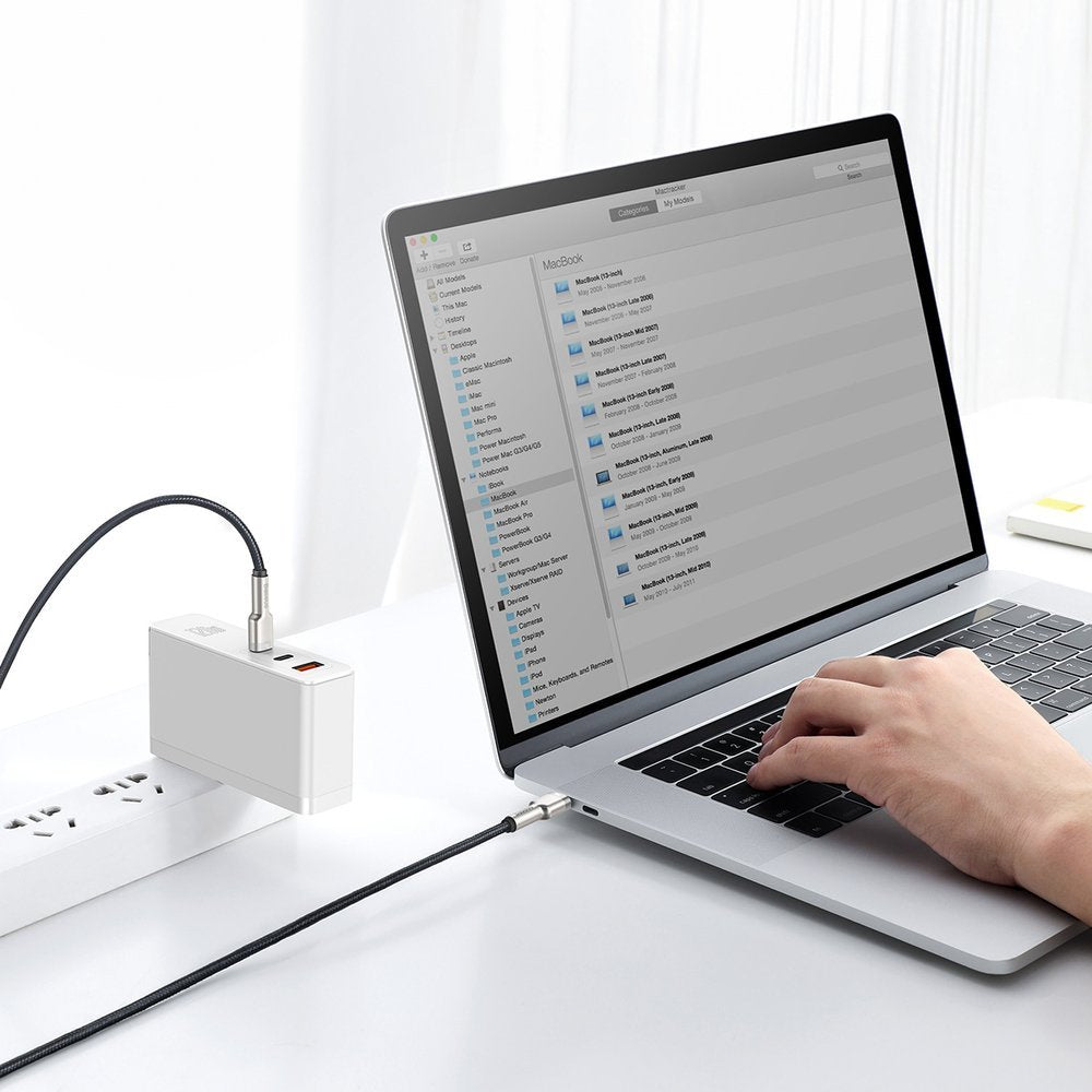 Baseus Cafule Series Metal Data USB-C / USB-C PD QC SCP 100W 5A 2 m kabel - sort