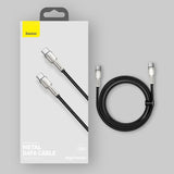 Baseus Cafule Series Metal Data USB-C / USB-C PD QC SCP 100W 5A 2 m kabel - grøn