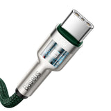 Baseus Cafule Series Metal Data USB-C / USB-C PD QC SCP 100W 5A 2 m kabel - grøn