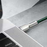 Baseus Cafule Series Metal Data USB-C / USB-C PD QC SCP 100W 5A 2 m kabel - grøn