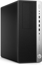 T1A HP EliteDesk 800 G4 Refurbished Intel® Core™ i7 i7-8700 16 GB DDR4-SDRAM 256 GB SSD Windows 11 Pro Tower PC Sort, Sølv
