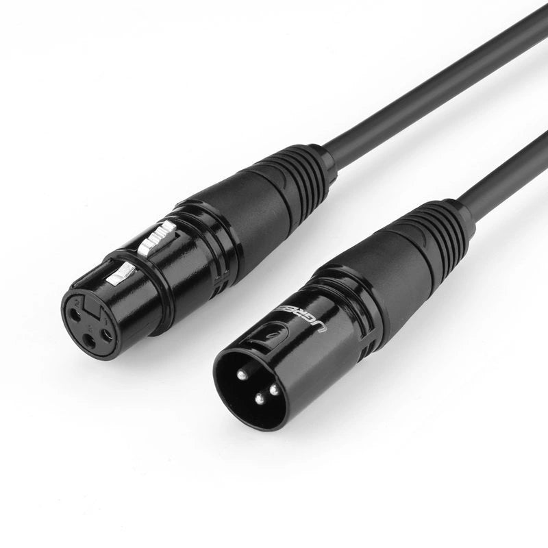 Ugreen AV130 66719 audio XLR (kvindelig) - XLR (mandlig) kabel til mikrofon / forstærker 5m - sort