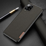 Dux Ducis Fino-foder dækket med nylonmateriale til Samsung Galaxy A42 5G grøn