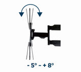 Gembird WM-55ST-01 tv-beslag 139,7 cm (55") Stål