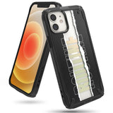 Ringke Fusion X Design holdbar PC-foder med TPU-støjfanger til iPhone 12 mini sort (Routine) (XDAP0020)