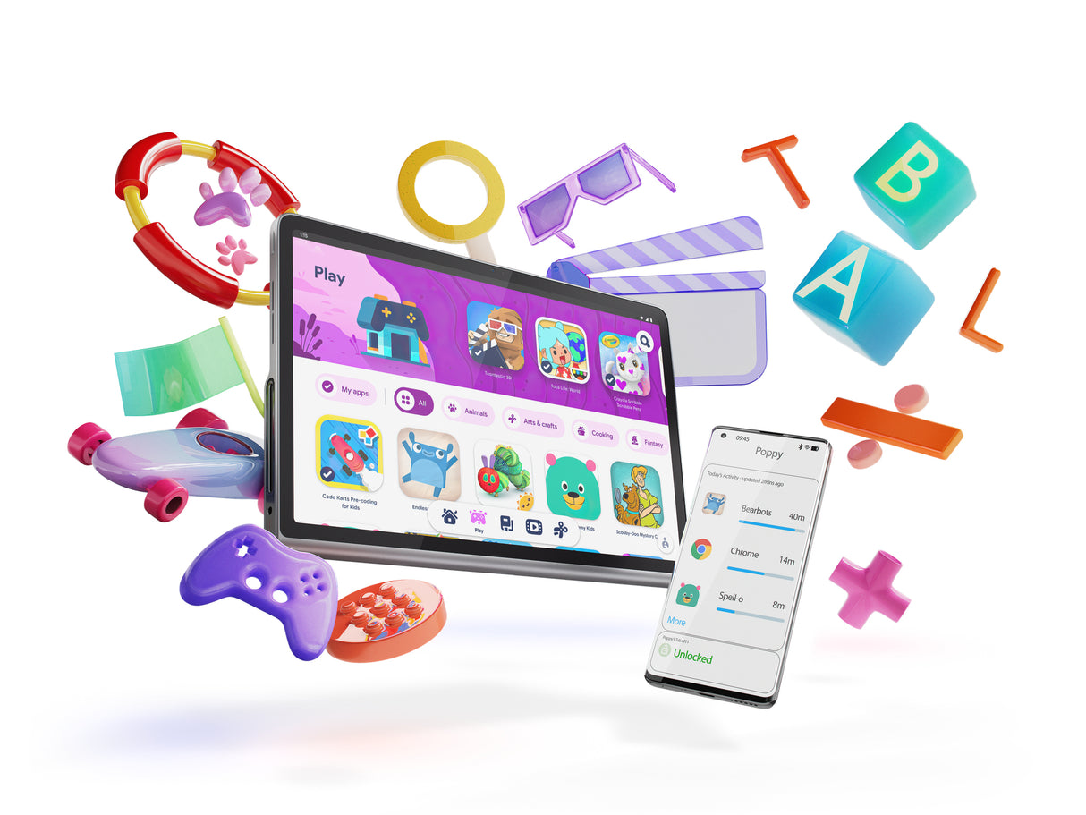 Lenovo Tab Plus Mediatek 128 GB 29,2 cm (11.5") 8 GB Wi-Fi 5 (802.11ac) Android 14 Grå