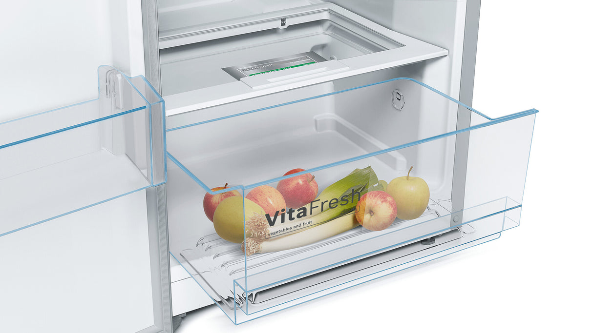 Bosch Serie 4 KSV36VLDP køleskab Fritstående 346 L Rustfrit stål