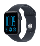Apple Watch SE 3 GPS 44mm Midnight Aluminium Case with Navy Blue Sport Band - M/L