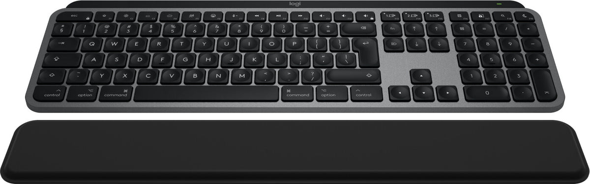 Logitech Master MX Keys S Combo for Mac tastatur Mus inkluderet Hjemme/kontor RF trådløs + Bluetooth QWERTY US International Aluminium, Sort