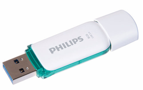 Philips FM08FD75B USB-nøgle 8 GB USB Type-A 3.2 Gen 1 (3.1 Gen 1) Turkis, Hvid