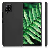 Silicone Case Soft Flexible Rubber Cover til Samsung Galaxy A42 5G sort