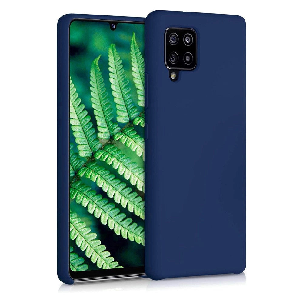 Silicone Case Soft Flexible Rubber Cover til Samsung Galaxy A42 5G blå