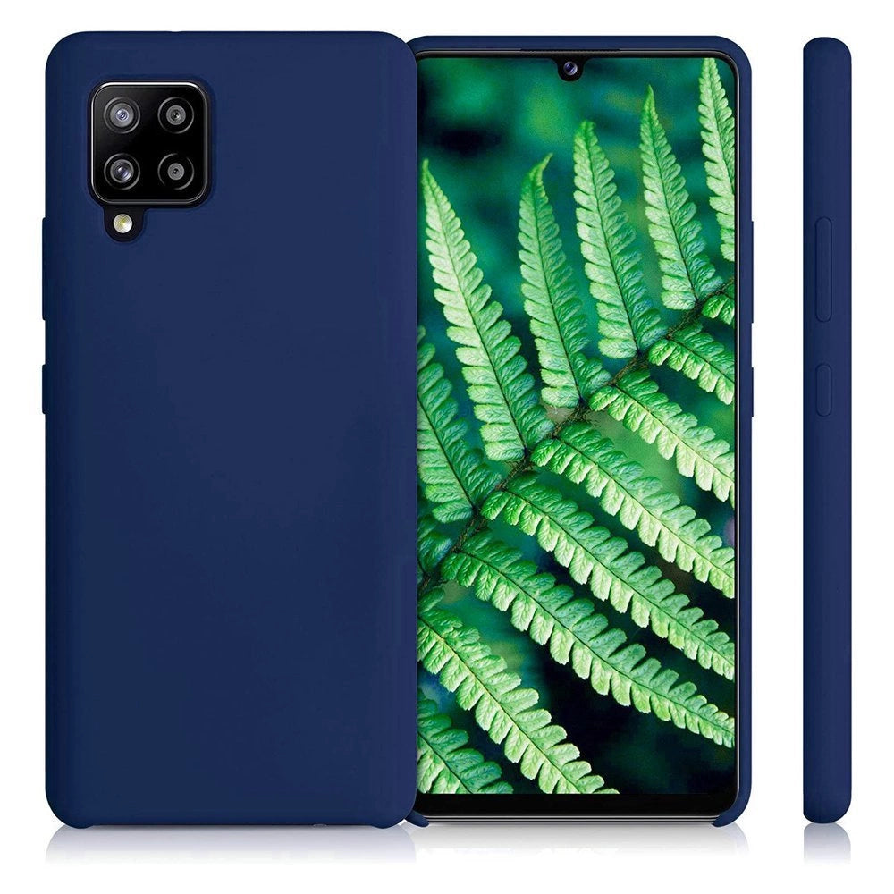 Silicone Case Soft Flexible Rubber Cover til Samsung Galaxy A42 5G blå