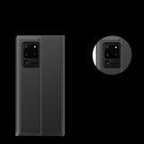 Nye Sleep Case Bookcase Type Case med kickstand funktion til Samsung Galaxy A72 4G lyserød
