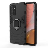 Ring Armor Case Kickstand Tough Rugged Cover til Samsung Galaxy A72 4G sort