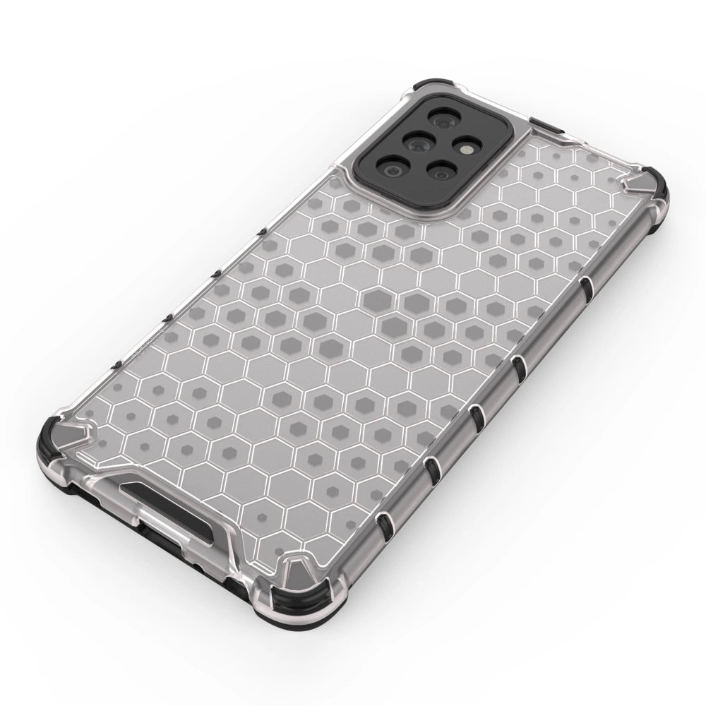 Honeycomb Case rustning med TPU Bumper til Samsung Galaxy A72 4G sort