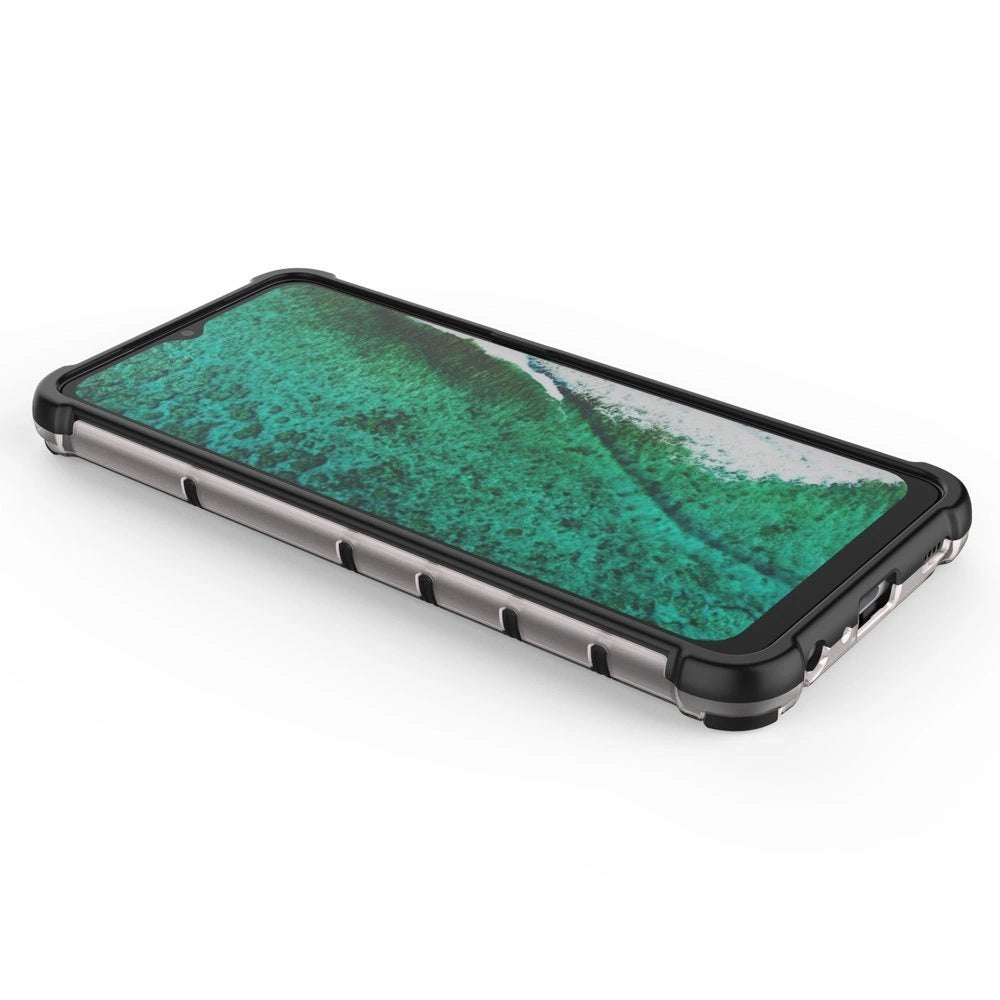 Honeycomb Case rustning med TPU Bumper til Samsung Galaxy A32 5G gennemsigtig