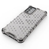 Honeycomb Case rustning med TPU Bumper til Samsung Galaxy A32 5G gennemsigtig