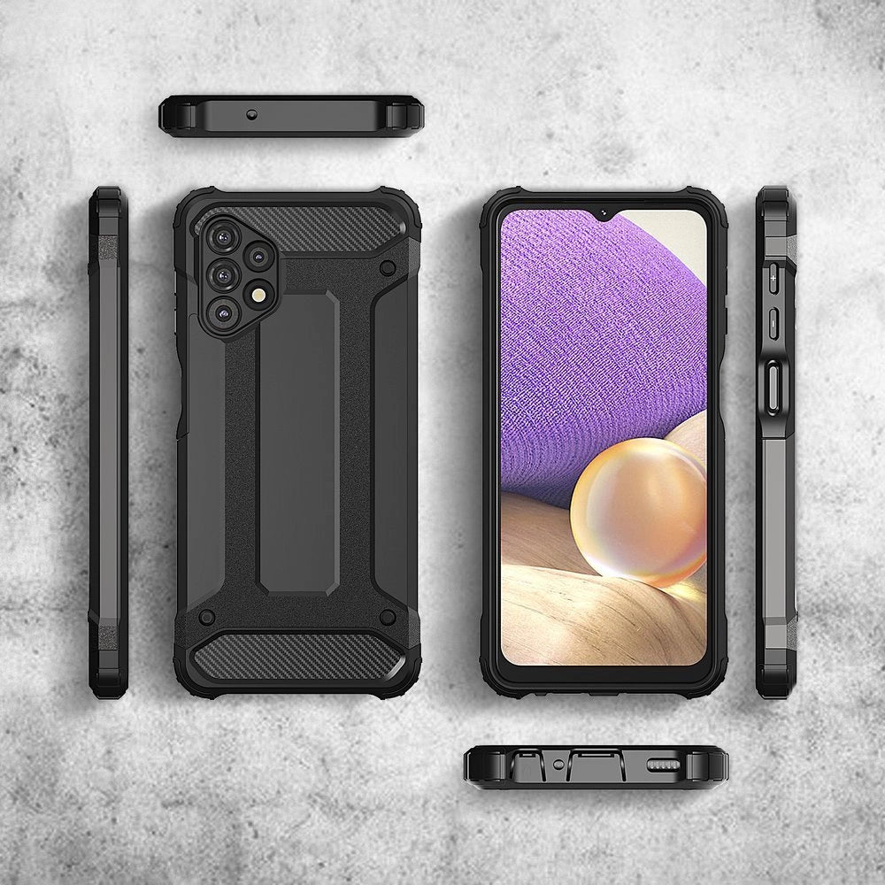 Hybrid Armor Case Tough Rugged Cover til Samsung Galaxy A32 5G guld