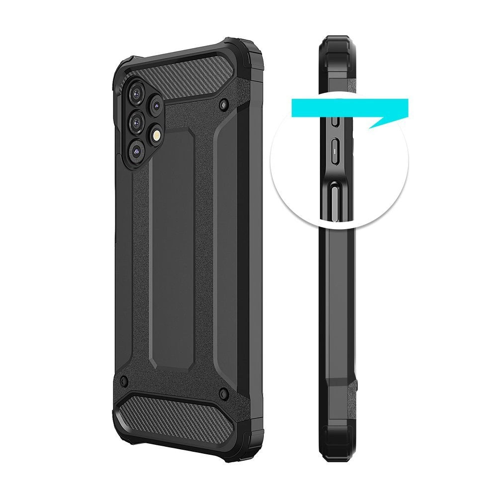 Hybrid Armor Case Tough Rugged Cover til Samsung Galaxy A32 5G guld