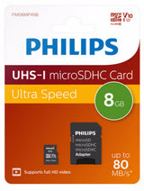 Philips FM08MP45B microSDHC 8GB 80MB/s