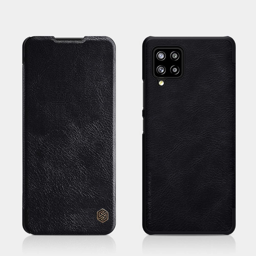 Nillkin Qin læderhylster for Samsung Galaxy A42 5G sort