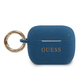 Guess GUACAPSILGLBL AirPods Pro cover blå/blå Silicone Glitter