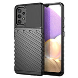 Thunder Case Flexible Tough Rugged Cover TPU Case til Samsung Galaxy A72 4G sort