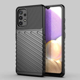 Thunder Case Flexible Tough Rugged Cover TPU Case til Samsung Galaxy A72 4G sort