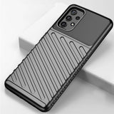 Thunder Case Flexible Tough Rugged Cover TPU Case til Samsung Galaxy A72 4G sort