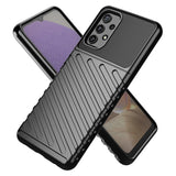 Thunder Case Flexible Tough Rugged Cover TPU Case til Samsung Galaxy A72 4G sort