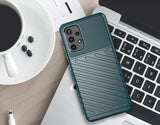 Thunder Case Flexible Tough Rugged Cover TPU Case til Samsung Galaxy A72 4G sort