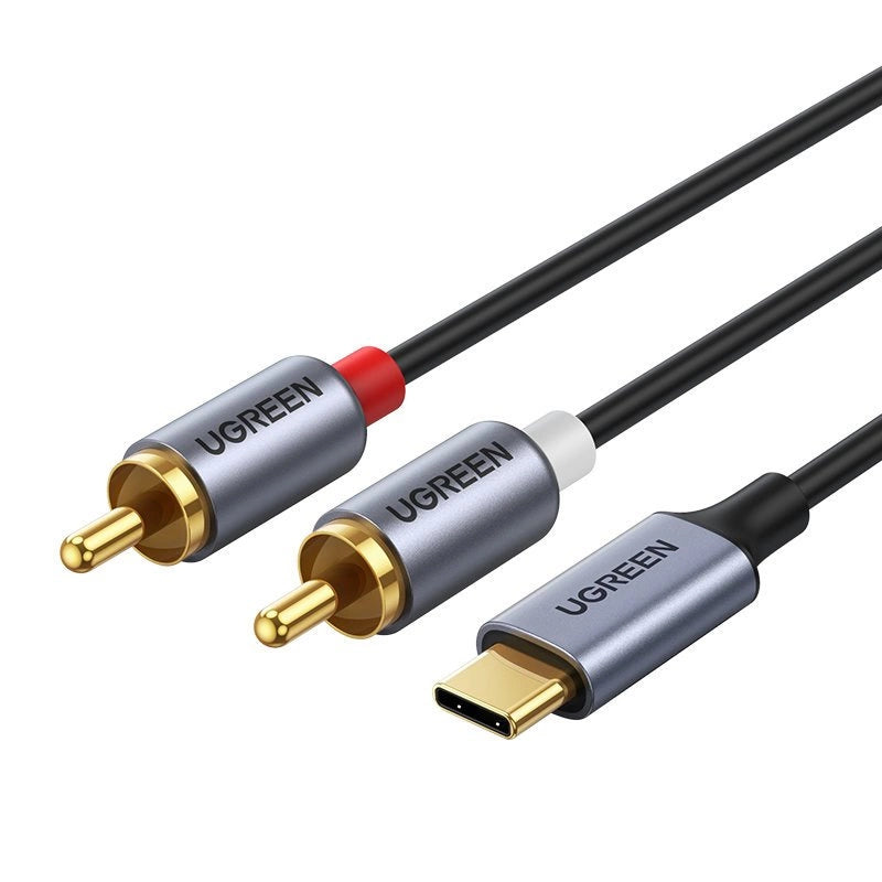 Ugreen lydkabel USB Type C (mand) - 2RCA (mand) 1,5 m grå (20193 CM451)